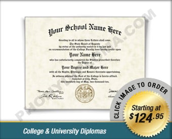 Fake College & University Diplomas